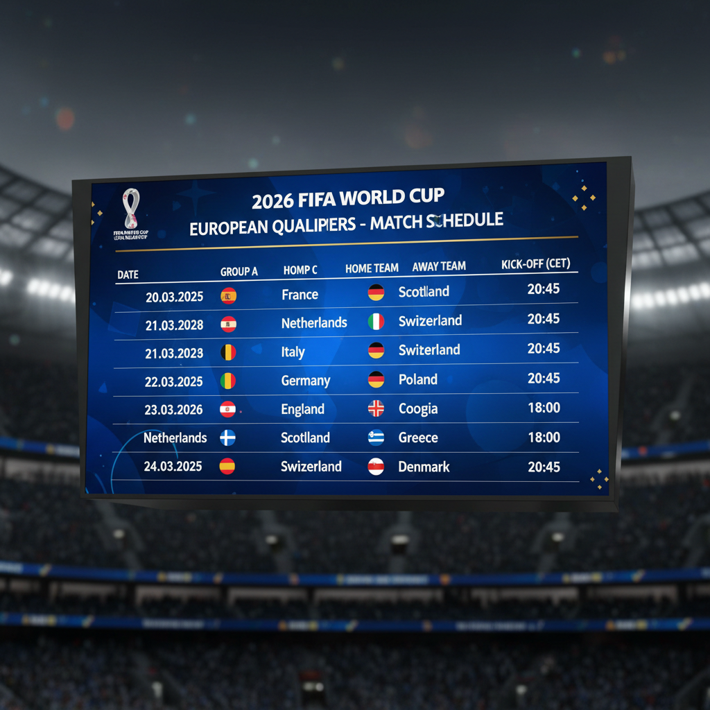 世预赛欧洲区赛程表